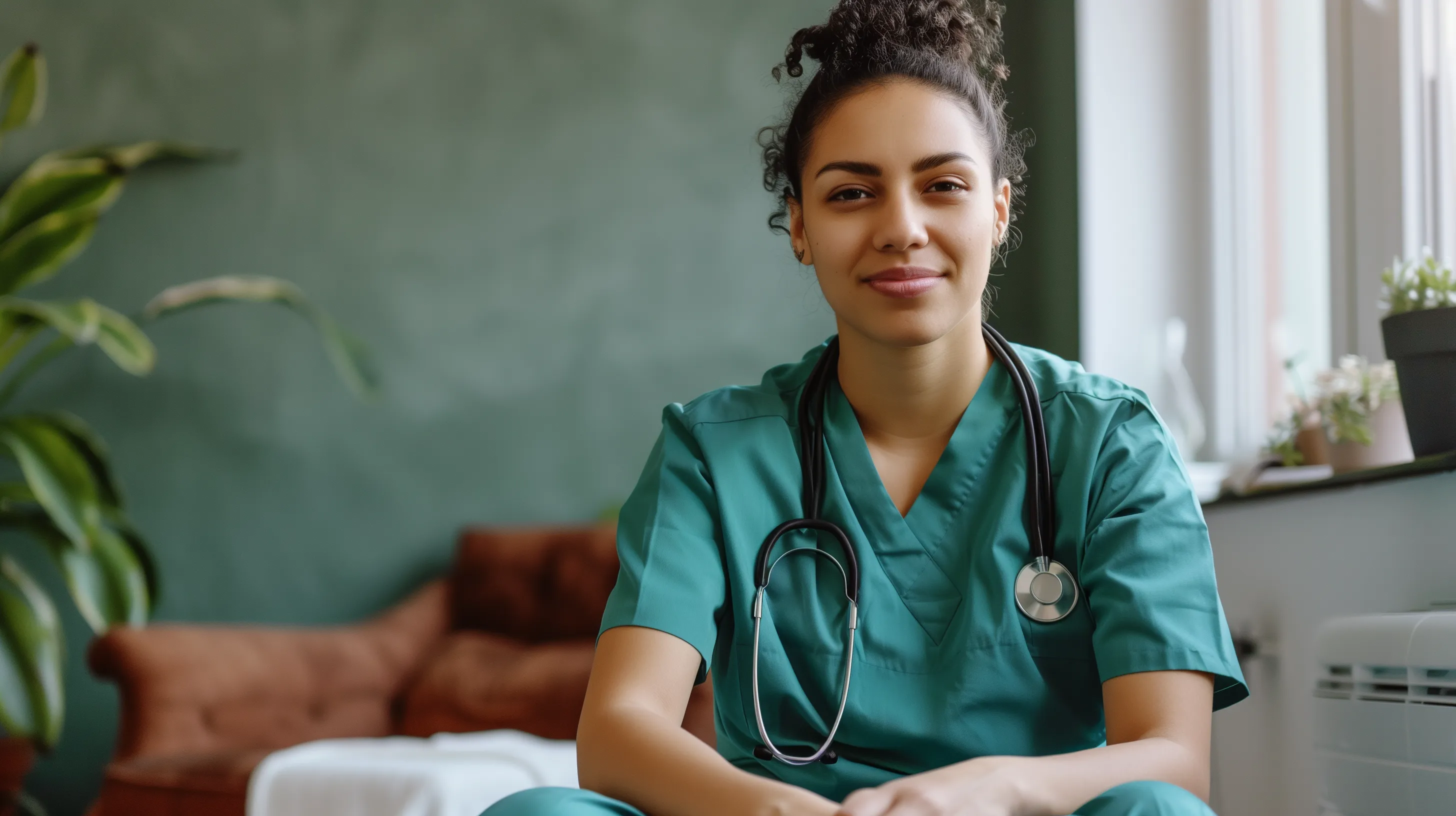 Healthcare worker managing life transitions